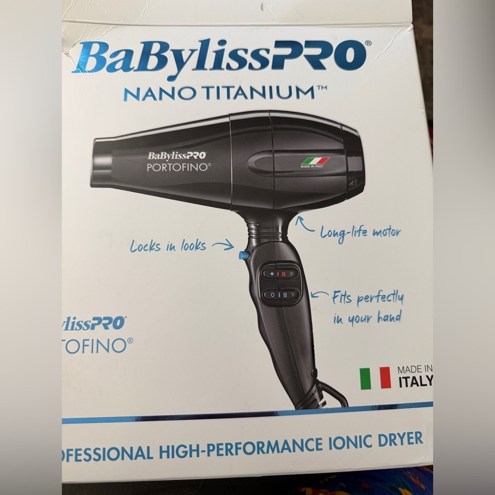 Babybliss pro nano titanium
 Dryer new in box